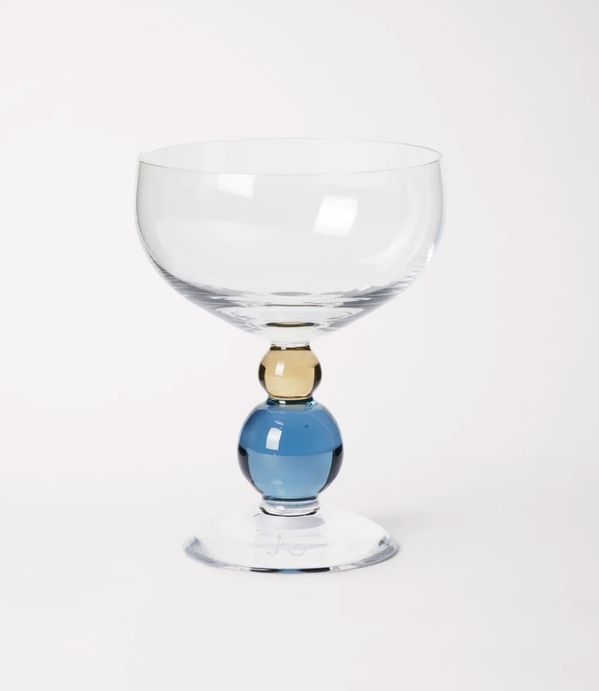 Akua -  Noam Champagne Glass (Hazel/Smoke Blue)