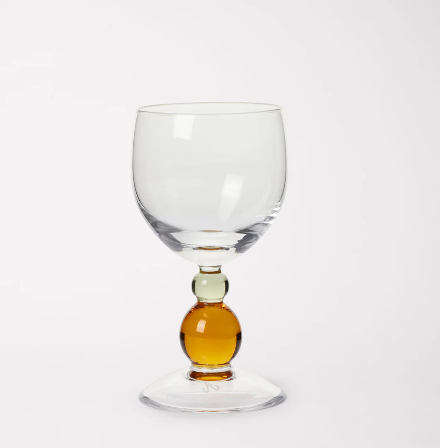 Akua -  Noam Champagne Glass (Green/Amber)