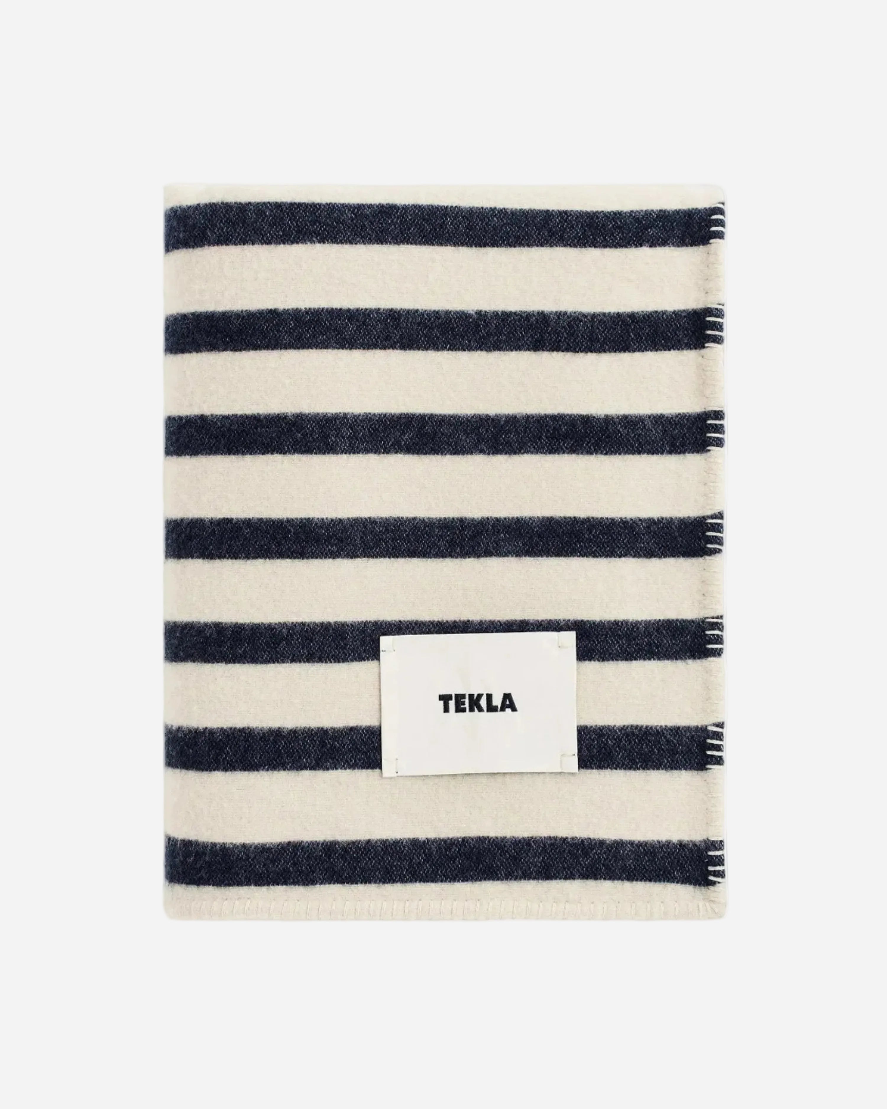 Tekla Lambswool Blanket - Magpie Stripes
