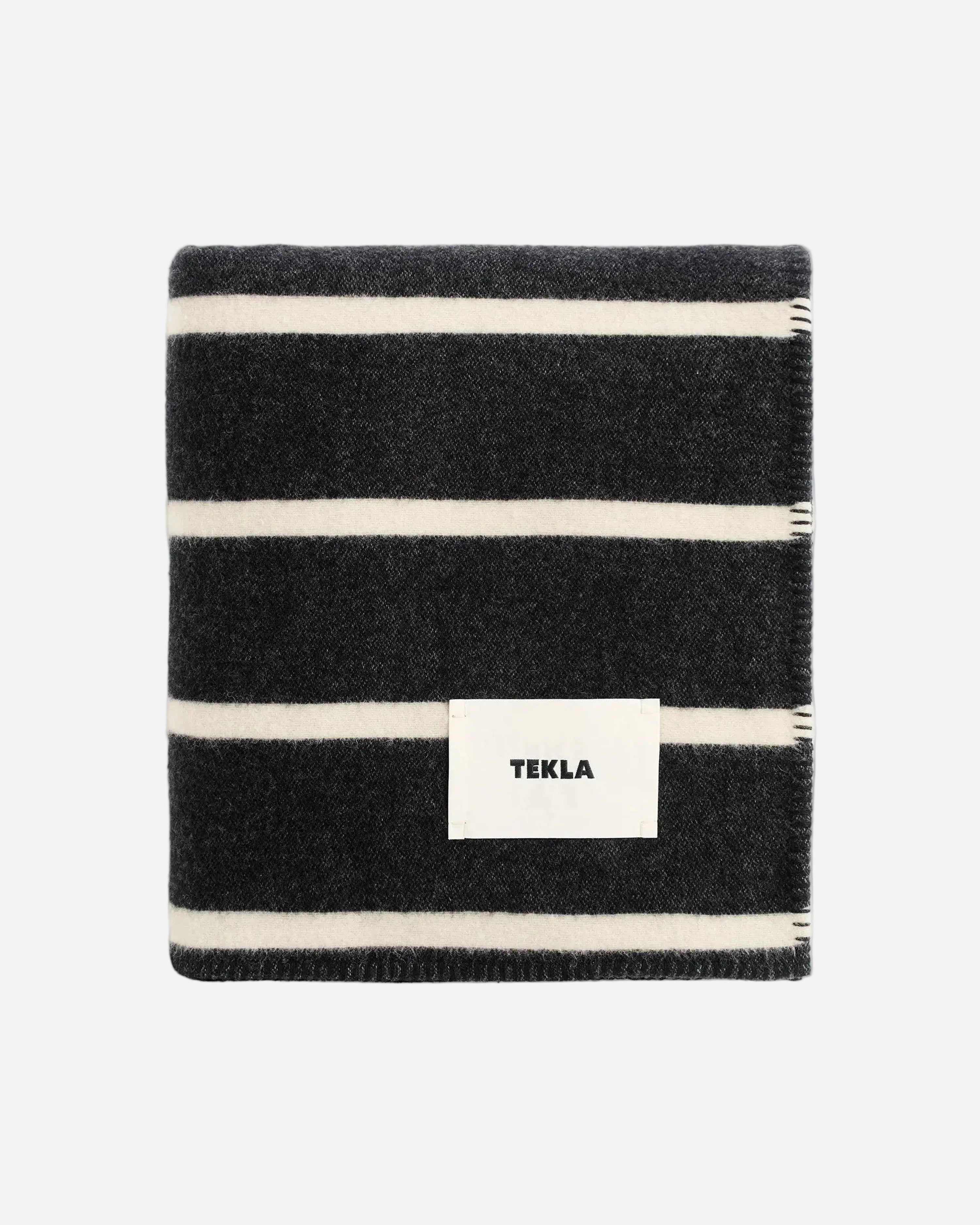 Tekla Lambswool Blanket - Starling Stripes
