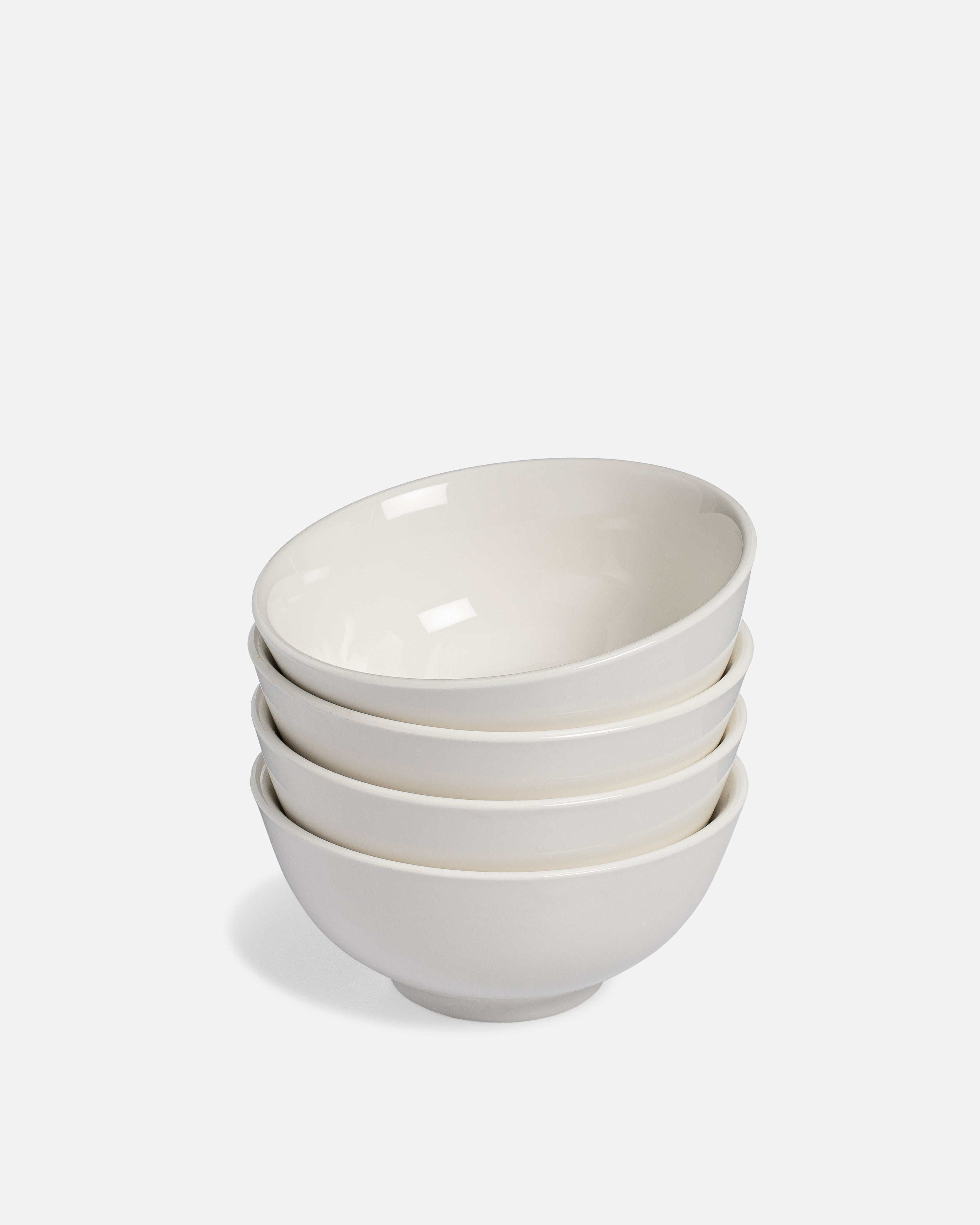 Leonne White Sharing Bowls - Set of 4