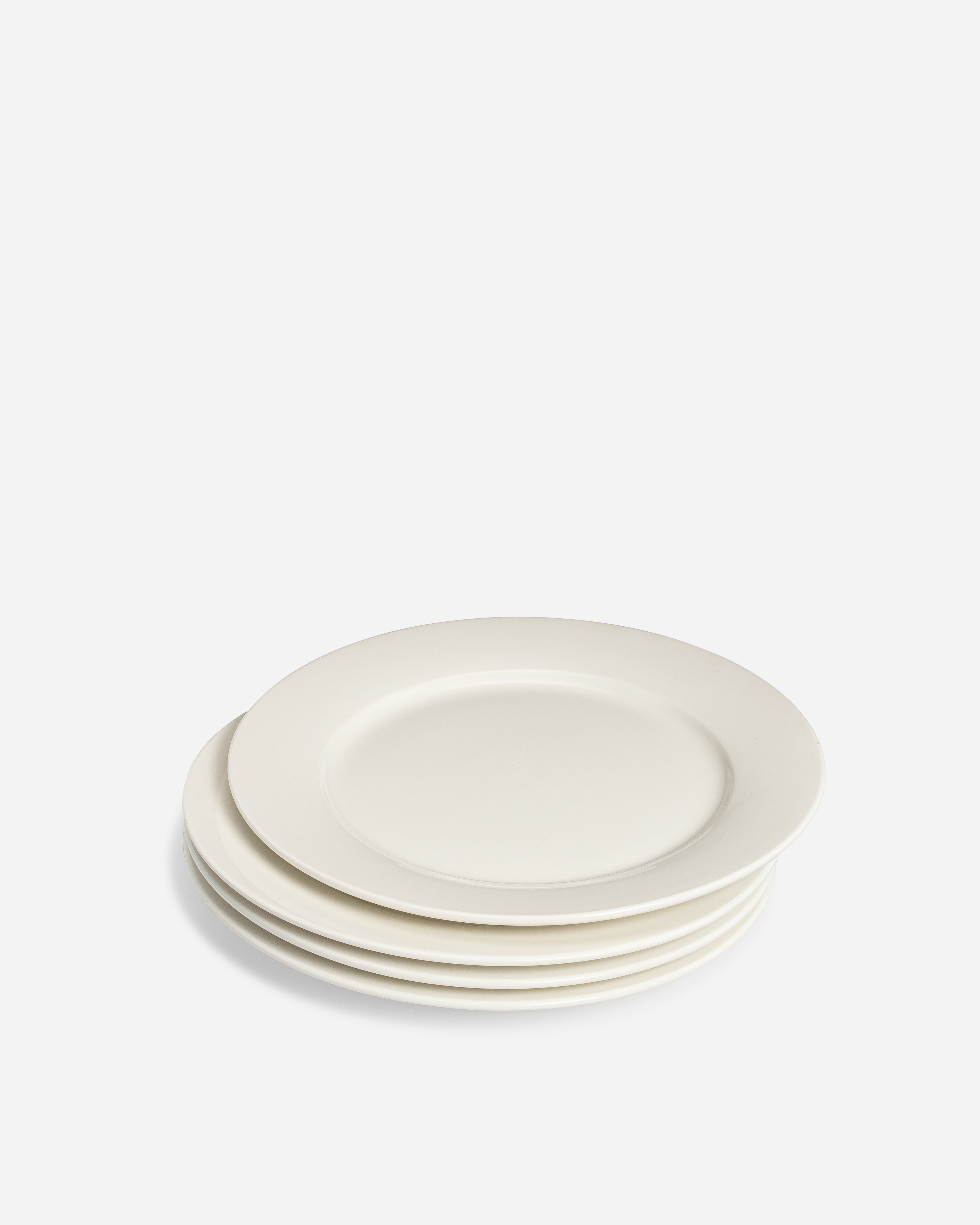 Leonne Medium White Salad Plates