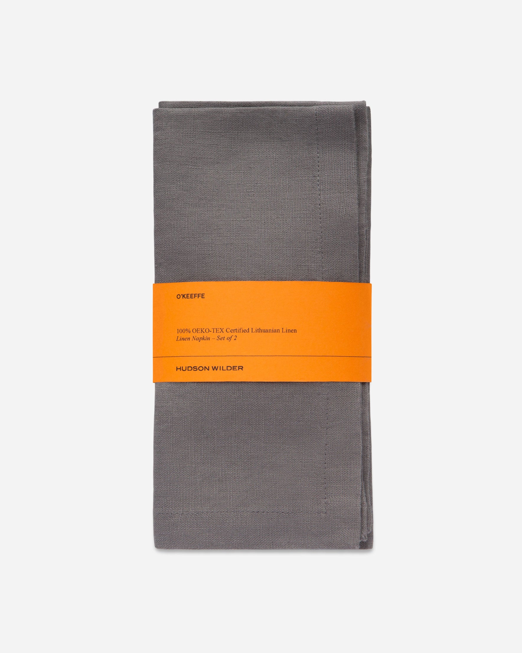 O'Keeffe Linen Napkin - Set of 2 (Slate Gray)