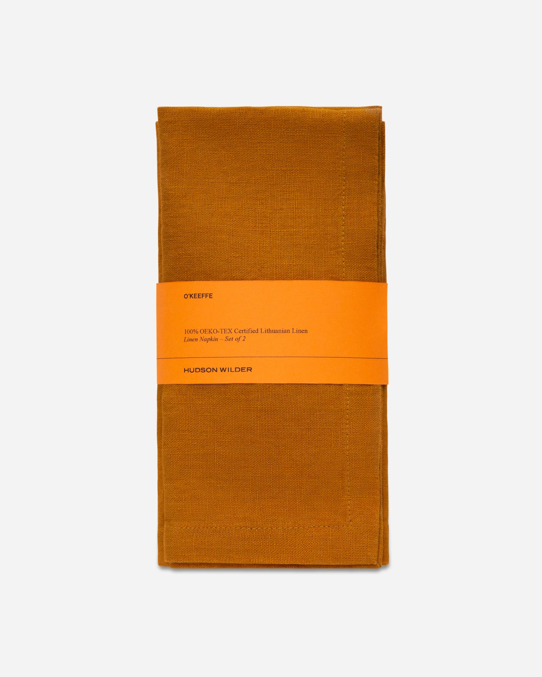 O'Keeffe Linen Napkin - Set of 2 (Tumeric Orange)