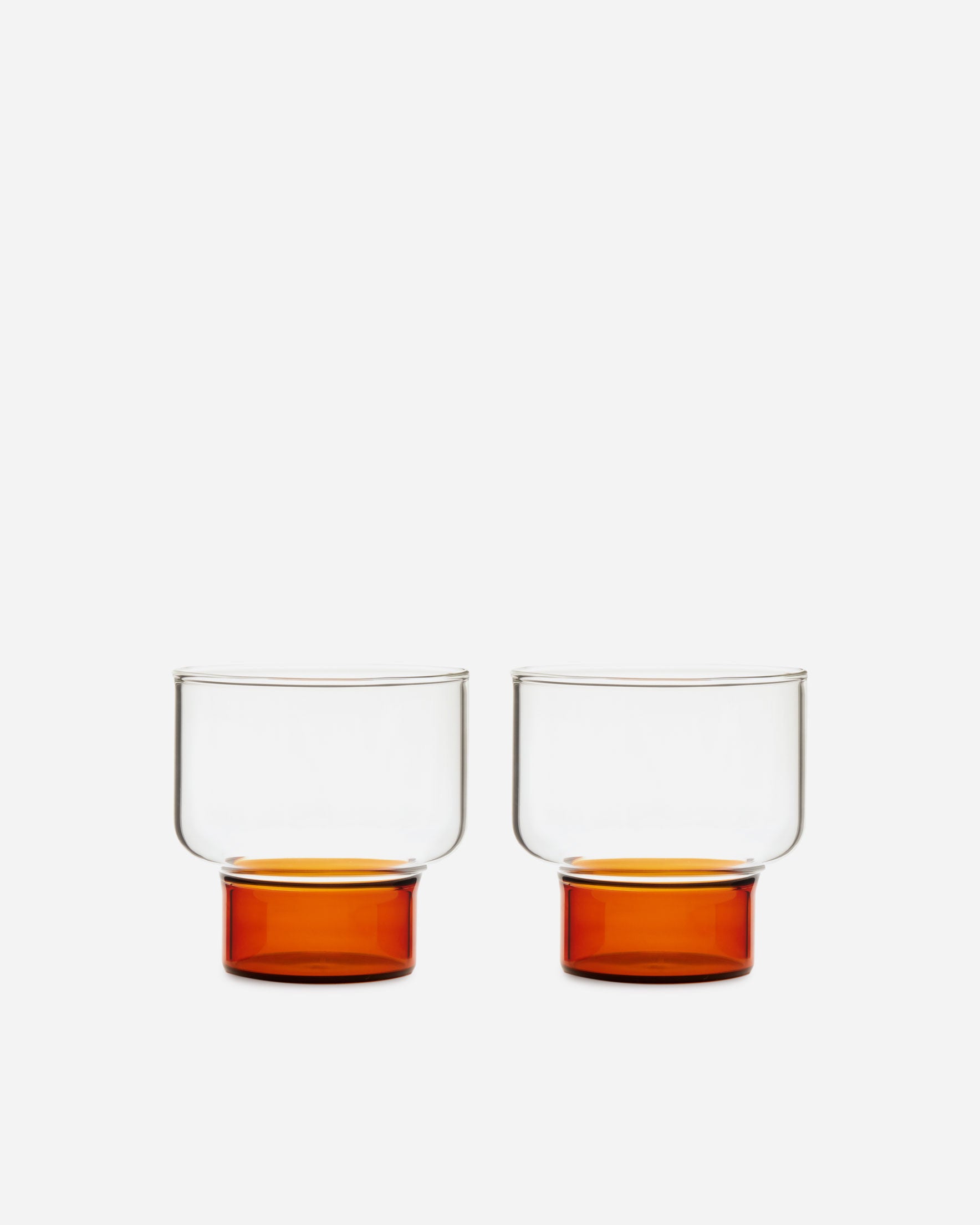Aita Short Glass - Set of 2 (Amber)